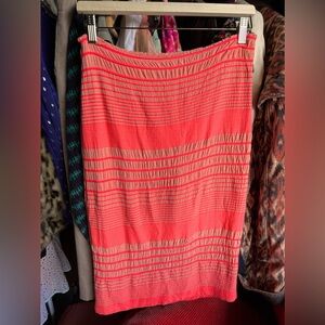 Anthropologie Maeve Smocked Pencil Skirt